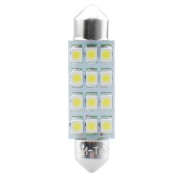 L030W - C5W 41mm 12xSMD3528 12V Blanca