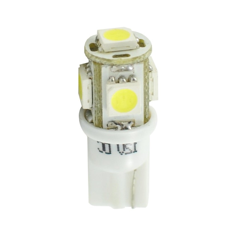L054W - W5W 5xSMD5050 12V Blanco