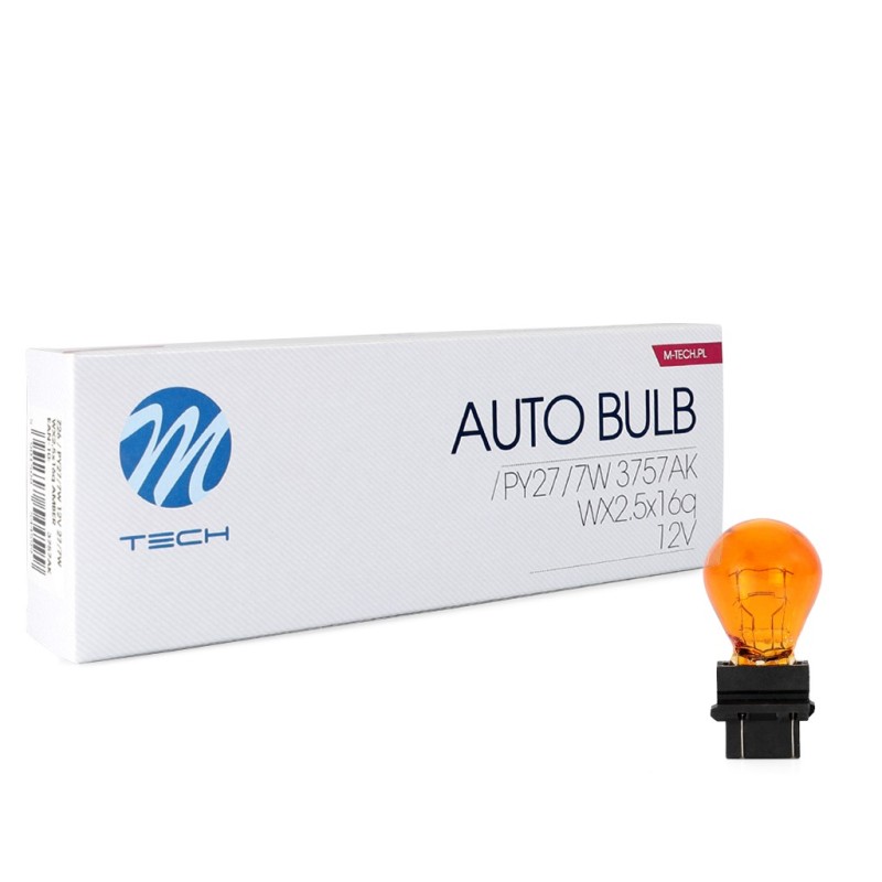 Żarówka M-TECH PY27/7W 3757AK 12V 27/7W WX2,5x16q