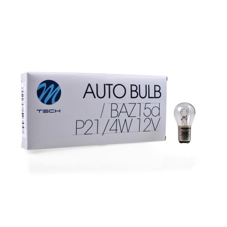 Lámpara M-Tech BAZ15d 12V 21/4W CLEAR