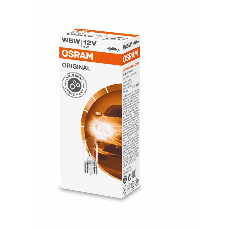 OSRAM Orginal 2825 W5W 12V 5W W2,1x9,5d