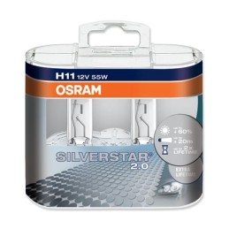 Halogen OSRAM SILVERSTAR H11 12V 55W + 60% DUO &
                                                                  