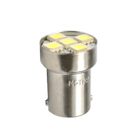 L075W - BA15s G18 5xSMD5050 12V Blanco