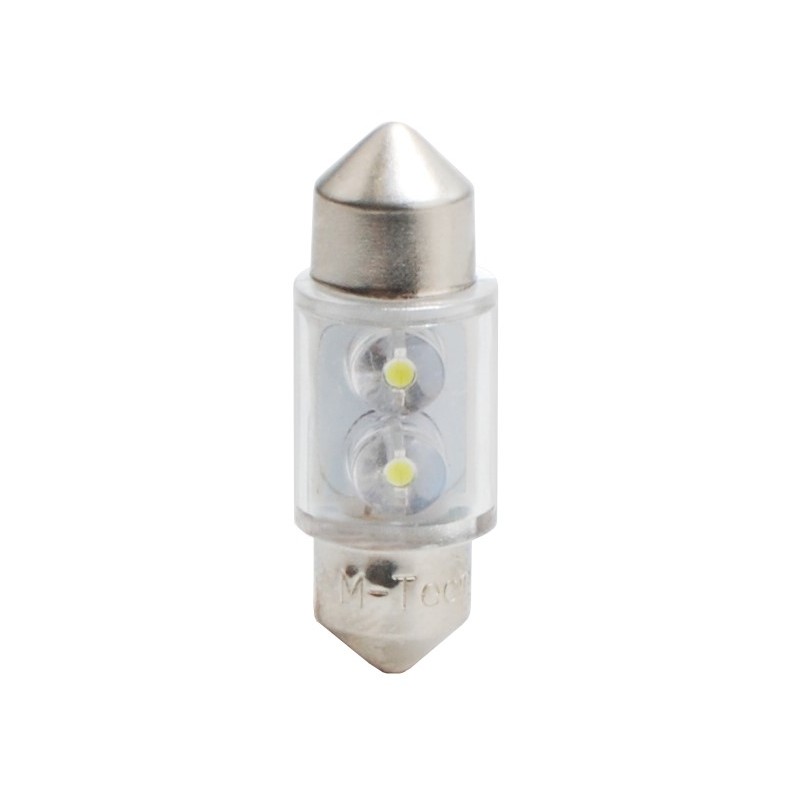 L025W - C5W 31mm 2 x LED 12V Blanco