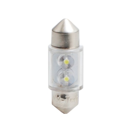 L025W - C5W 31mm 2 x LED 12V Blanco
