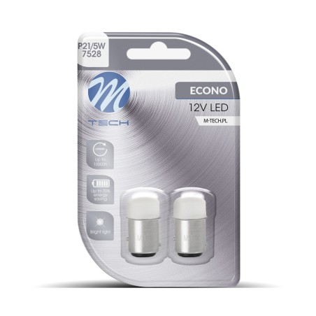 Blister 2x LED - BAY15d 24 x LED 5mm 12V blanco