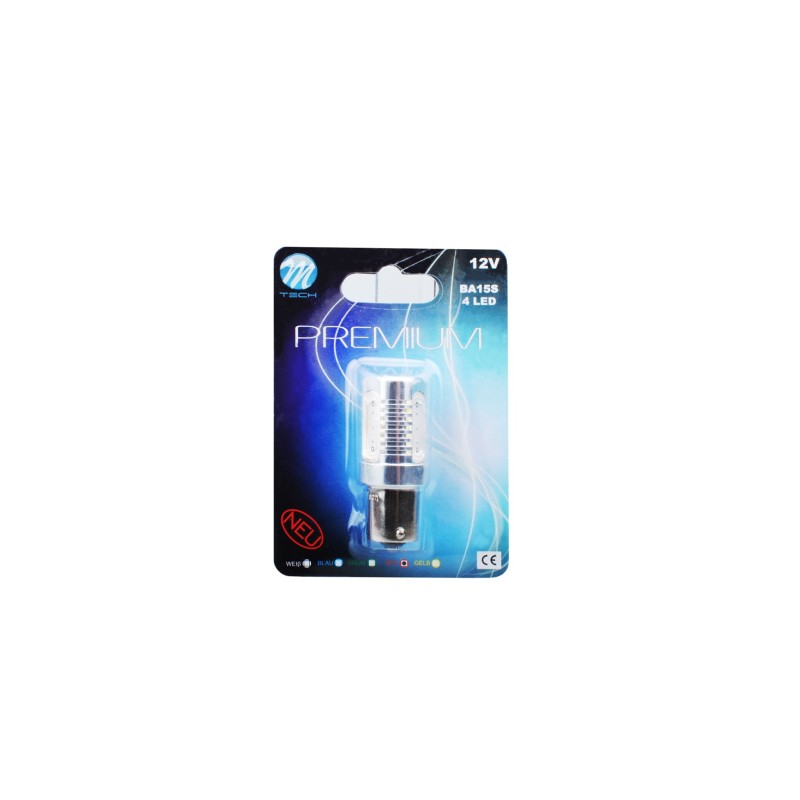Blister 1x LED LBX501R - BA15s 6W Rojo