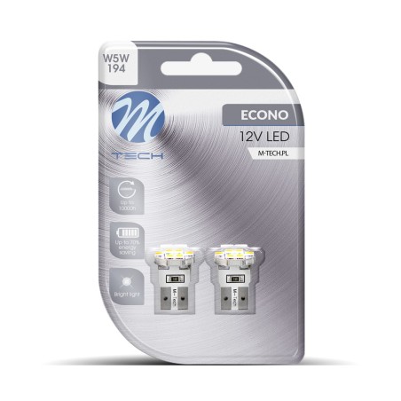 Blister 2x LED L079W - W5W 6xSMD3528 Blanco