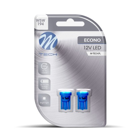 Blister 2x LED L017B - W5W 4xSMD3528 Azul