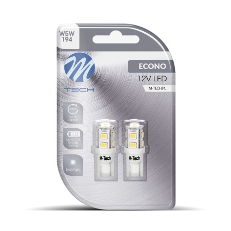 Blister 2x LED L018W - W5W 9xSMD3528 Blanco