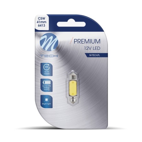 Blister 1x LED L080W - C5W 36mm 12V 1.5W Blanco