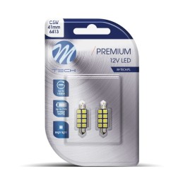 Blister 2x LED L327W - C5W 41mm 8xSMD5050 CANBUS Rad. Blanco