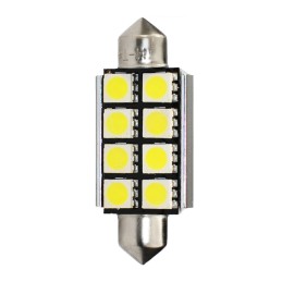 Blister 2x LED L327W - C5W 41mm 8xSMD5050 CANBUS Rad. Blanco
                                                                  