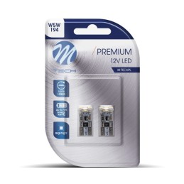 Blister 2x LED L329W - W5W 4xSMD3528 CANBUS Blanco