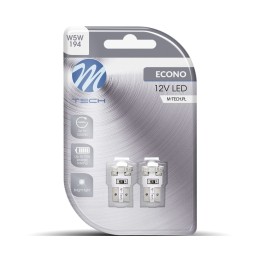 Blister 2x LED L081W - W5W 12V 1xSMD5050 Blanco