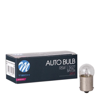 Lámpara M-Tech Ba15s R5W 24V/5W G18 CLEAR