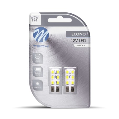 Blister 2x LED L083W - W5W 6xSMD3528 Blanco