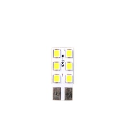 Blister 2x LED L083W - W5W 6xSMD3528 Blanco
                                                                  