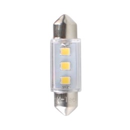L090W - C5W 36mm 3xSMD3528 12V Blanco