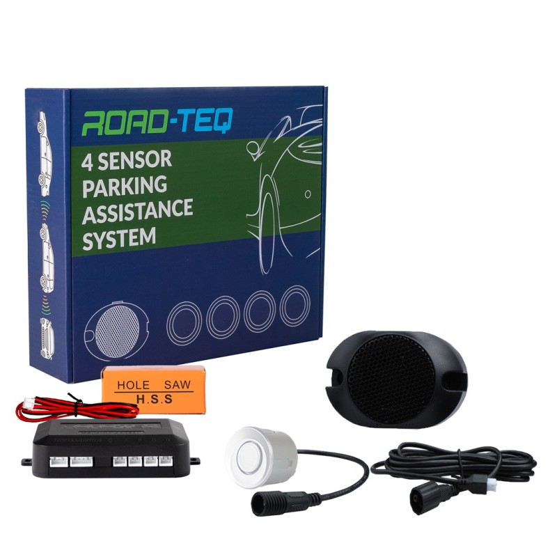 Sensores de aparcamiento CP6 zumbador + conectores - plateado