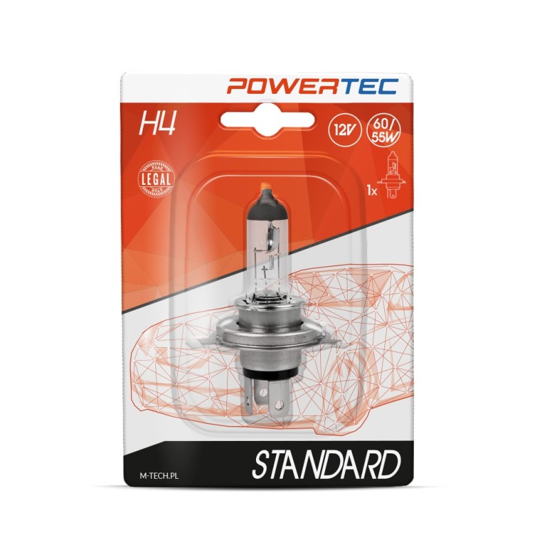 Powertec Standard H4 12V Blister