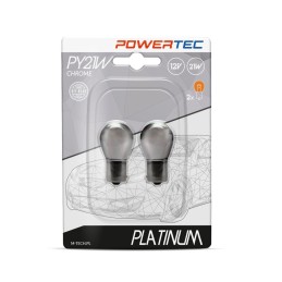 Powertec Platinum BAU15s PY21W S25 21W 12V CHROME Blister