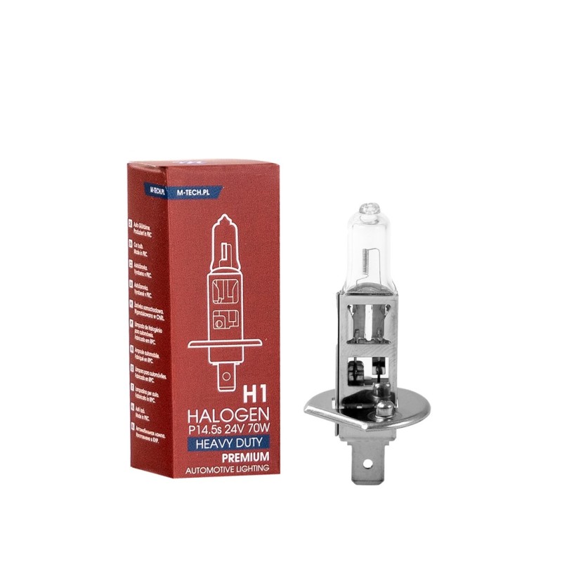 Lámpara halógena M-Tech Heavy Duty 24V/70W H1