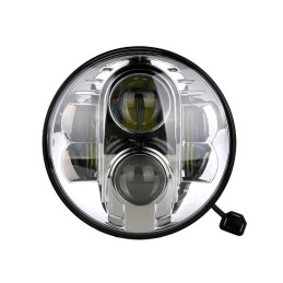 Faro de carretera LED - Redondo 7" 9-36V CROMADO
                                                                  