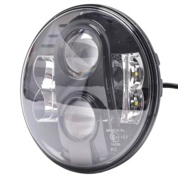 Faro de carretera LED - Redondo 7" 9-36V NEGRO