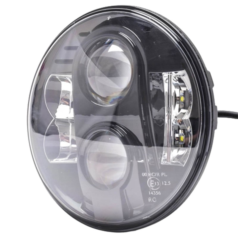 Faro de carretera LED - Redondo 7" 9-36V NEGRO
