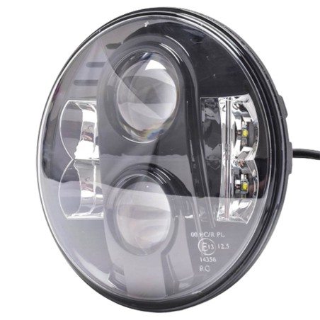 Faro de carretera LED - Redondo 7" 9-36V NEGRO