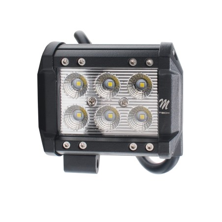 Faro barra LED - Doble fila - Soporte inferior, 18W 4" Flood