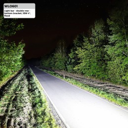 Faro barra LED - Doble fila - Soporte inferior, 18W 4" Flood