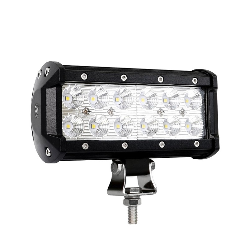 Faro barra LED - Doble fila - Soporte inferior, 36W 6" Flood