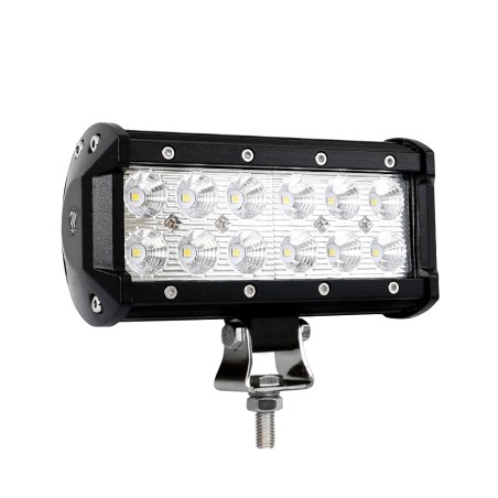Faro barra LED - Doble fila - Soporte inferior, 36W 6" Flood