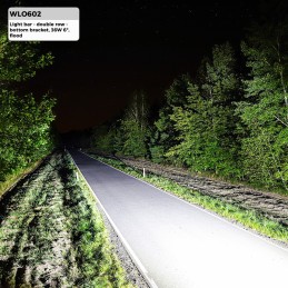 Faro barra LED - Doble fila - Soporte inferior, 36W 6" Flood
                                                                  