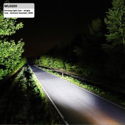 Faro largo alcance, barra LED - una fila - soporte inferior, 36W 14" Flood