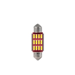 Blister 1x LED L603W - C5W 36mm 10-30V 12xSMD4014 CANBUS Blanco
                                                                  