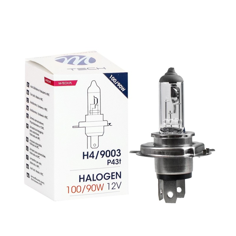 Lámpara halógena M-Tech P43T 12V 100/90W H4