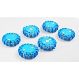 Luz de advertencia 12+3 LED recargable, kit en maleta
                                                                  