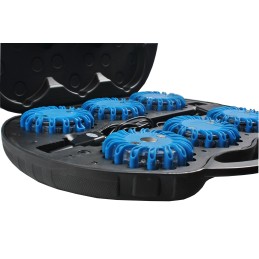 Luz de advertencia 12+3 LED recargable, kit en maleta