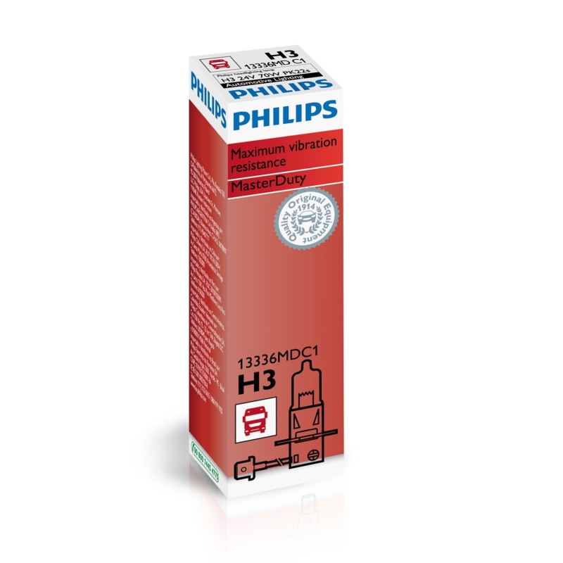 Philips H3 MasterDuty 24V70W PK22s C1