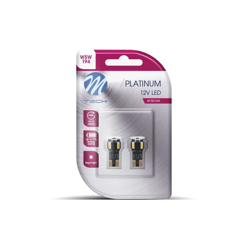 Blister 2x LED L804W - W5W 4xSMD5630 + 1xHP Blanco