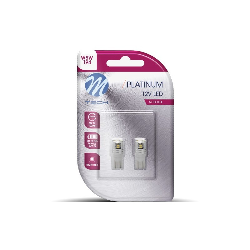 Blister 2x LED L807W - W5W 12xSMD3014 Blanco