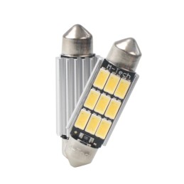 Blister 2x LED L816WW - C5W 41mm 9xSMD5630 Blanco Cálido
