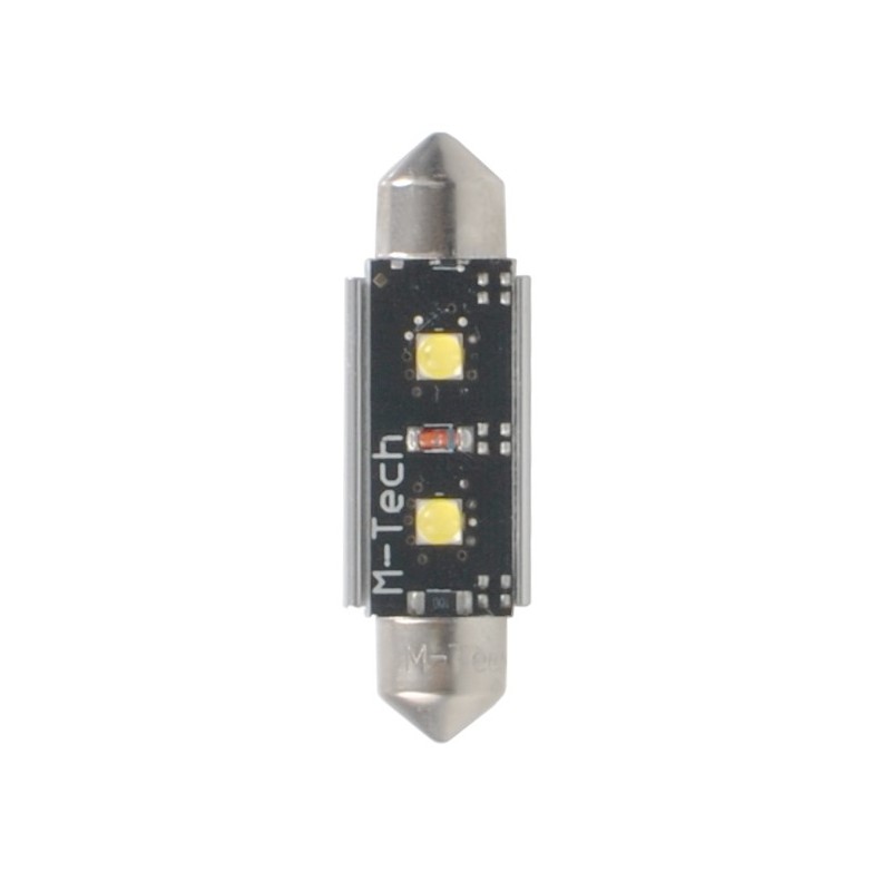 L813W - C5W 36mm 2xHP LED 12V Blanco