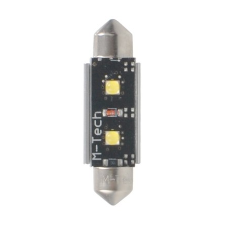 L813W - C5W 36mm 2xHP LED 12V Blanco
