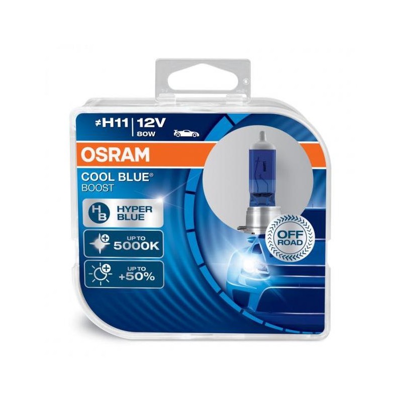Halogen OSRAM COOL BLUE BOOST H11 PGJ19-2 12V 75W DUO
