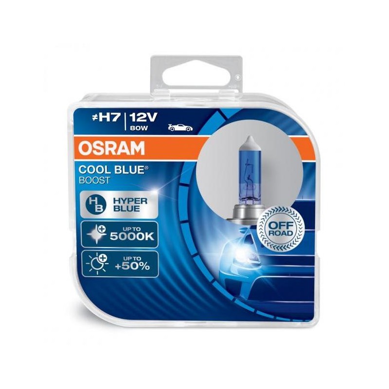 Halogen OSRAM COOL BLUE BOOST H7 PX26d 12V 80W DUO