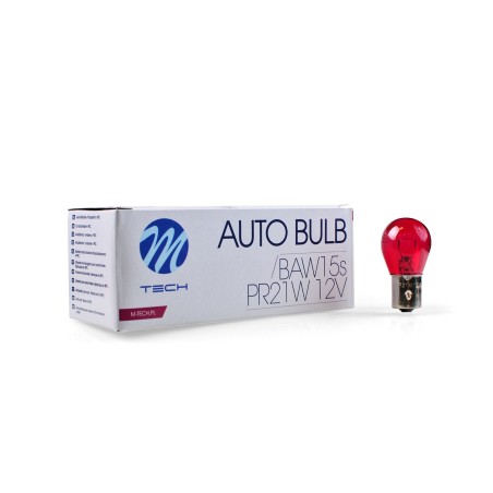 Lámpara M-Tech PR21W BAW15s 12V/21W ROJO